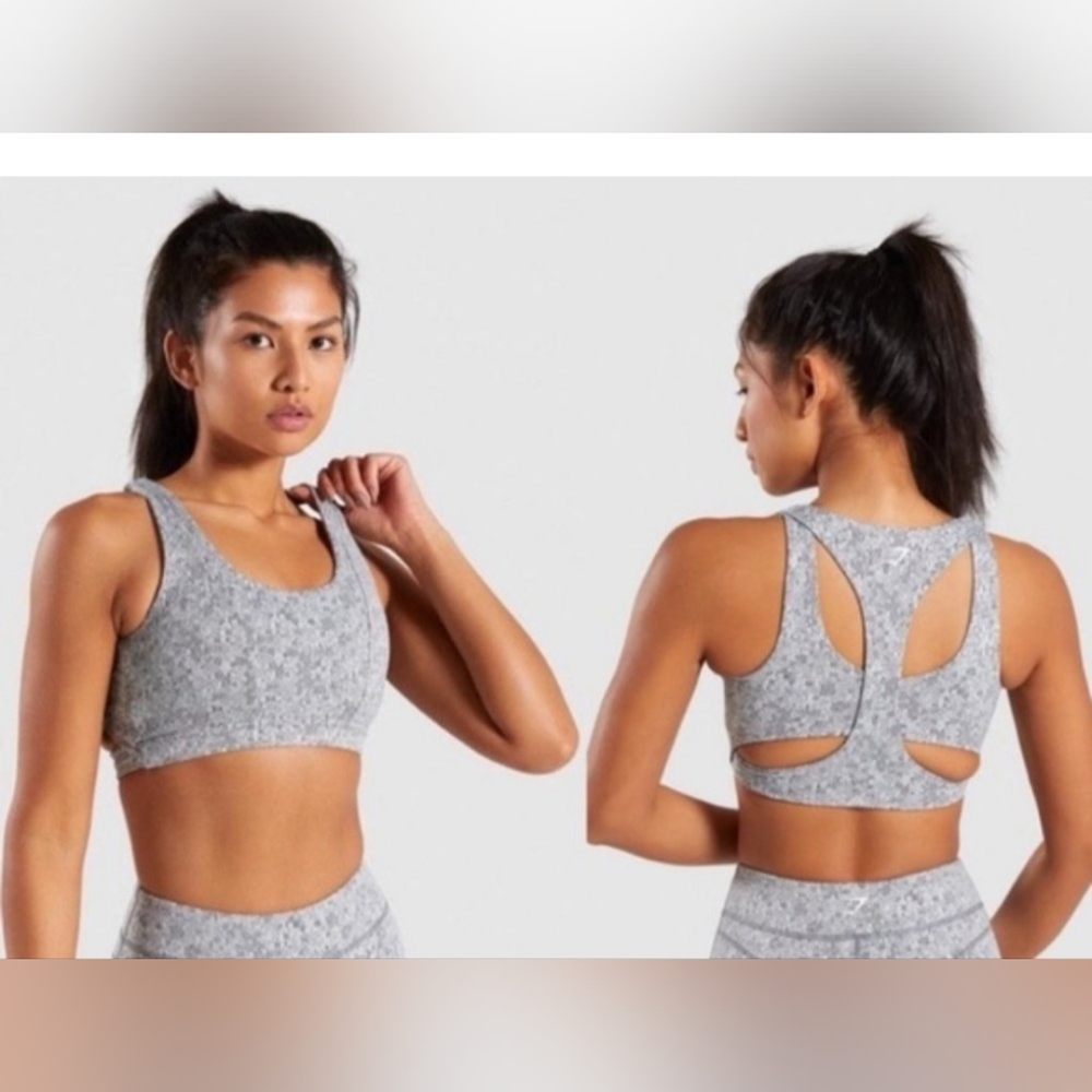 Gymshark Light Gray Sports Bra